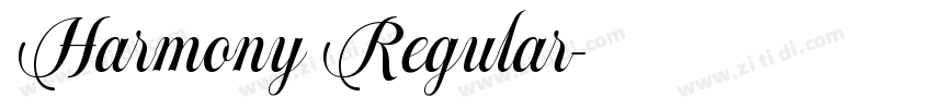 Harmony Regular字体转换